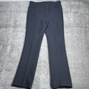 Vintage 90s Levi's Dress Pants Men's 38x34 (36x34) Navy Blue‎ Straight Leg